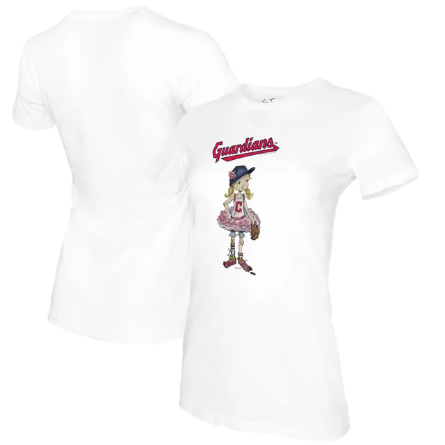 Lids Cleveland Guardians Tiny Turnip Women's Baseball Tear T-Shirt - White