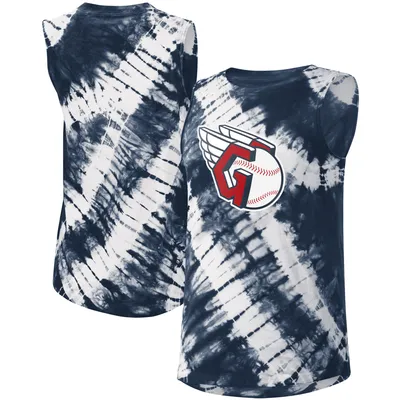 Women's Touch Navy Houston Astros Money Ball Tie-Dye Tank Top