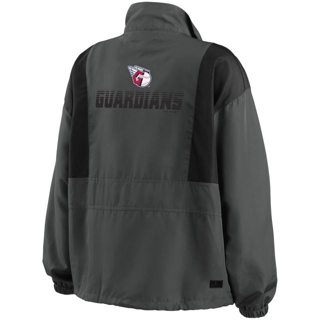 Veste WEAR by Erin Andrews Charcoal Cleveland Guardians pour femme