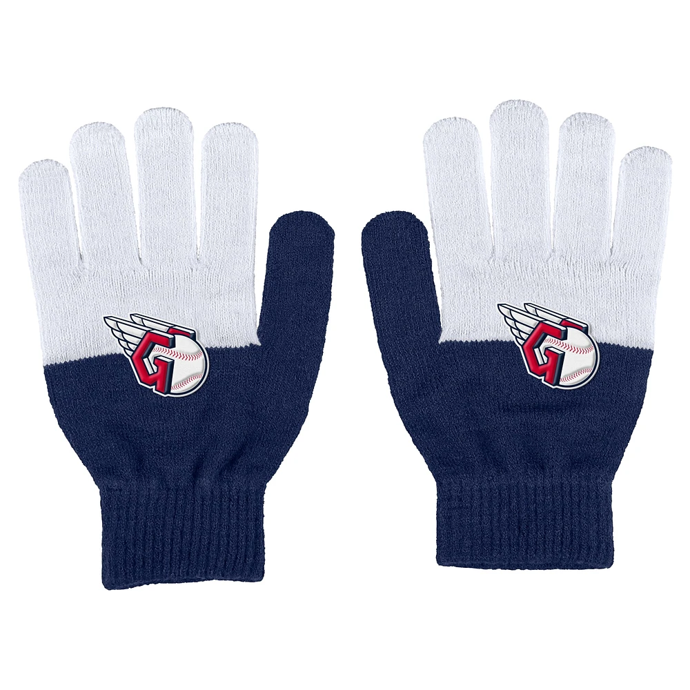 Women's WEAR by Erin Andrews Cleveland Guardians Color-Block Gloves