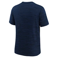 Youth Nike Navy Cleveland Guardians Authentic Collection City Connect Velocity Performance T-Shirt
