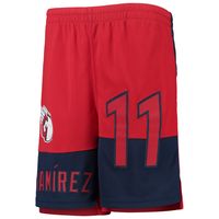 Youth Jose Ramirez Red Cleveland Guardians Pandemonium Name & Number Shorts