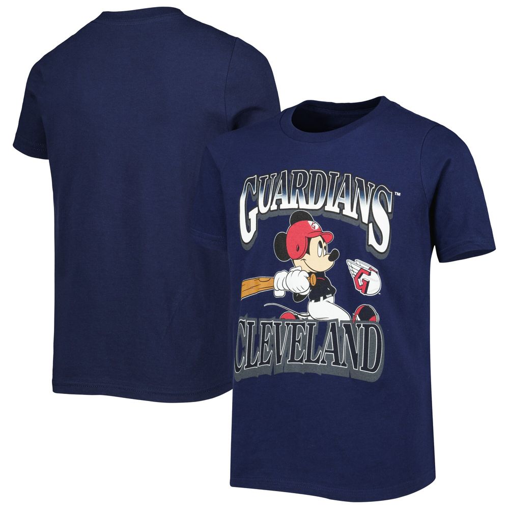 Youth Navy Cleveland Guardians Disney Game Day T-Shirt