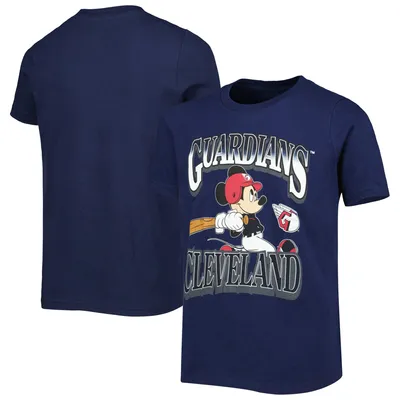 Lids Cleveland Guardians Stitches Youth Logo T-Shirt - Navy