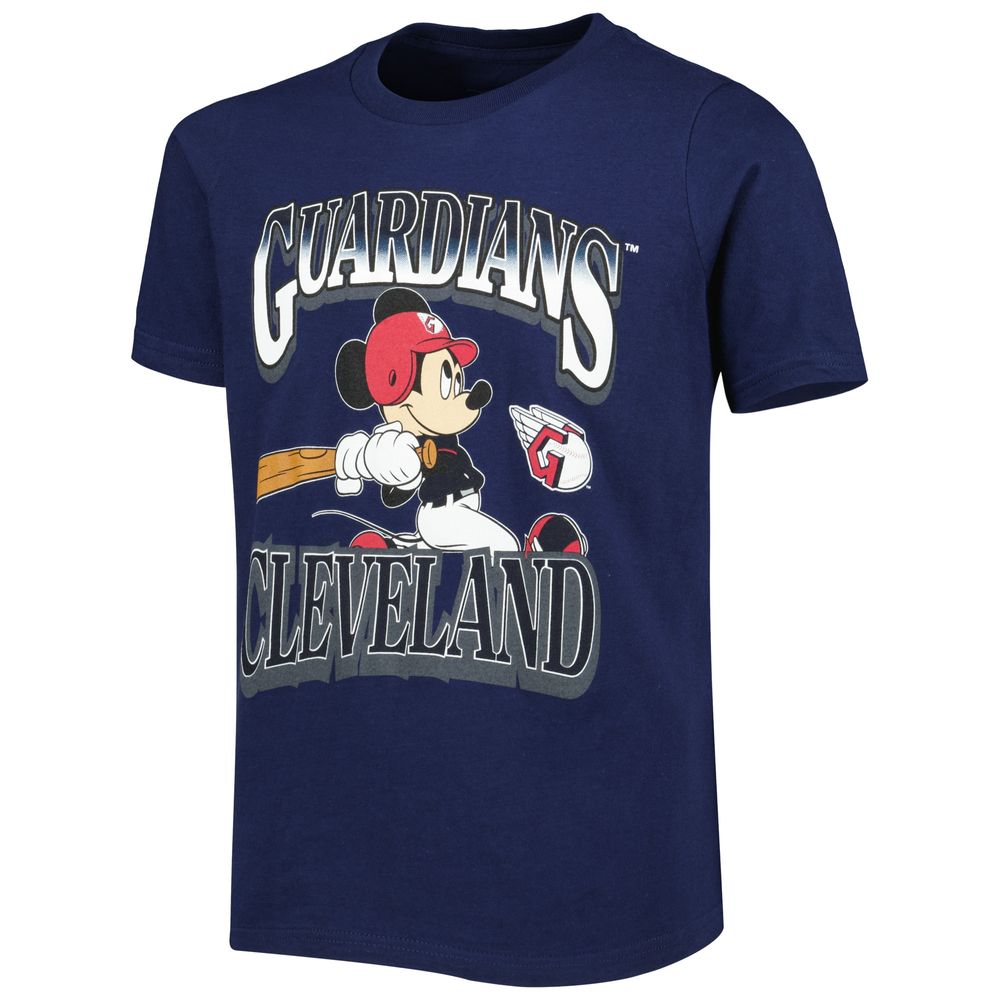 Youth Navy Cleveland Guardians Disney Game Day T-Shirt