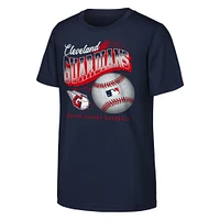 T-shirt bleu marine pour jeunes Cleveland Guardians Outta Here