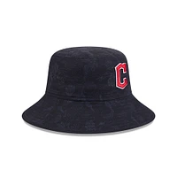 Youth New Era  Navy Cleveland Guardians 2025 Spring Training All Over Print Bucket Hat