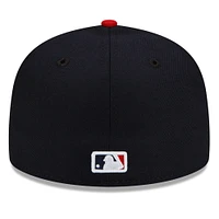 Youth New Era Navy Cleveland Guardians Authentic Collection On-Field Primary Logo 59FIFTY Fitted - Hat