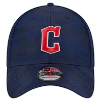 Youth New Era Navy Cleveland Guardians Camo 39THIRTY Flex Hat