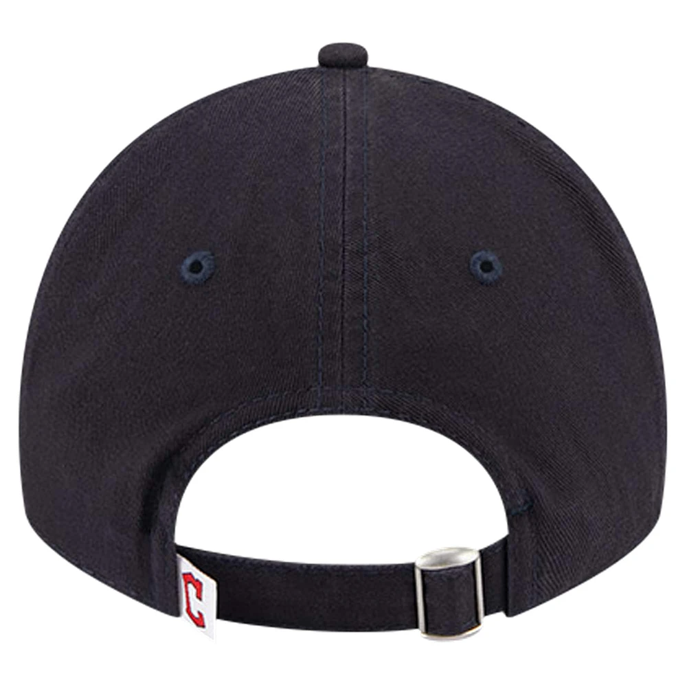 Casquette ajustable 9TWENTY pour jeunes des Cleveland Guardians de couleur bleu marine New Era