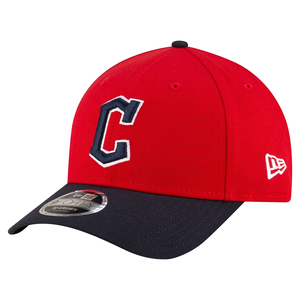 Casquette ajustable 9FORTY pour jeune joueur des Cleveland Guardians de New Era Red Replica