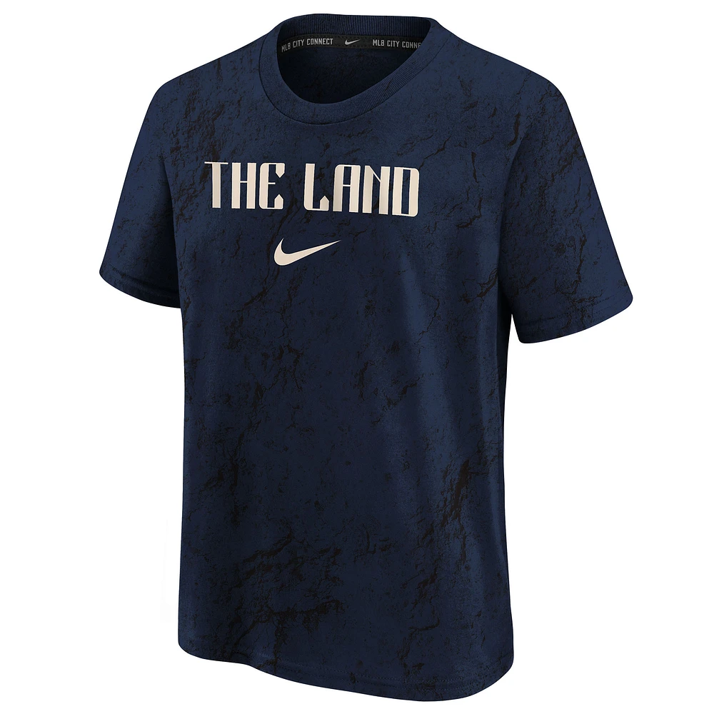 Youth Nike  Navy Cleveland Guardians 2024 City Connect Legend Performance T-Shirt