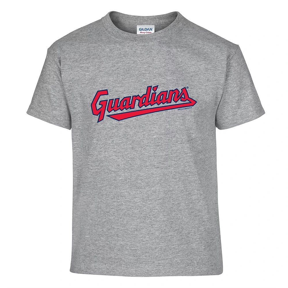 Youth Soft as a Grape  Navy/Heather Gray Cleveland Guardians Two-Pack T-Shirt Set