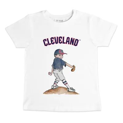 Cleveland Guardians Tiny Turnip Youth Fastball T-Shirt - White