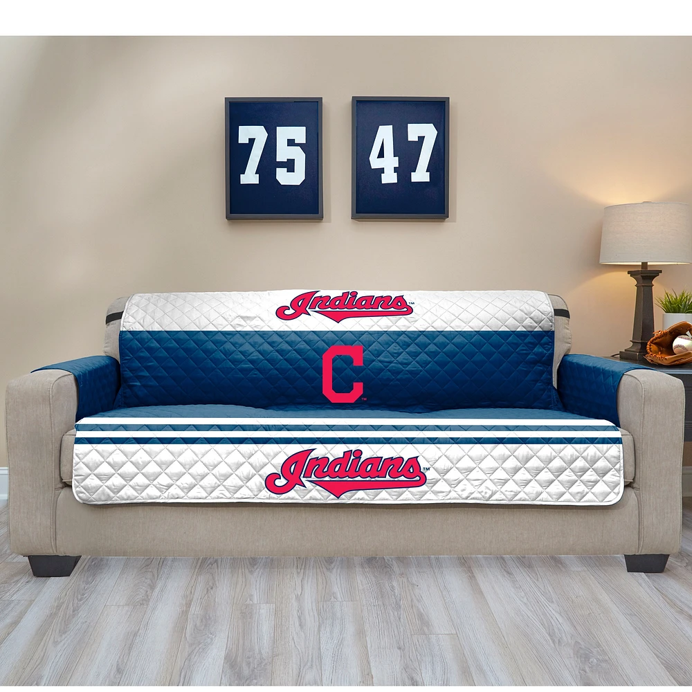 Blue Cleveland Indians Sofa Protector