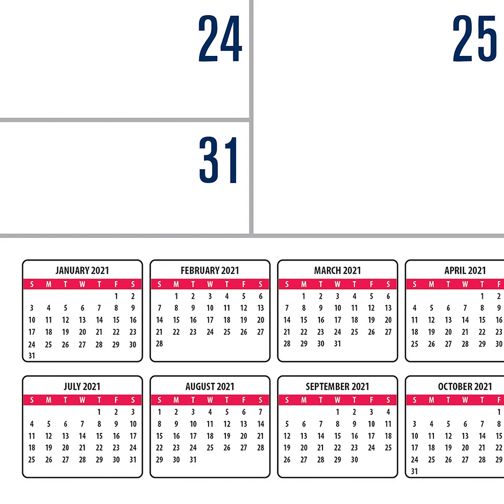 Cleveland Indians 2021 Desk Calendar