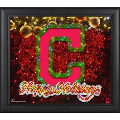 Cleveland Indians Fanatics Authentic Framed 15" x 17" Happy Holidays Collage