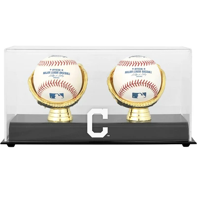 Cleveland Indians Gold Glove Double Baseball Logo Display Case
