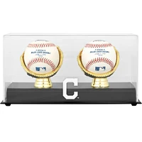 Cleveland Indians Gold Glove Double Baseball Logo Display Case