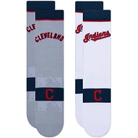 Cleveland Indians Two-Pack Home & Away Uniform Crew Socks