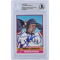 Dennis Eckersley Cleveland Indians Autographed 1976 Topps Series 1 #98 Beckett Fanatics Witnessed Authenticated Rookie Card