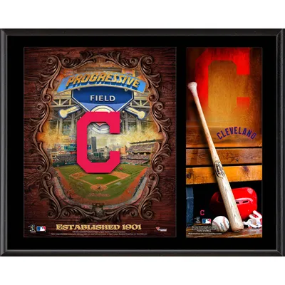 Cleveland Indians Fanatics Authentic 12" x 15" Sublimated Team Logo Plaque