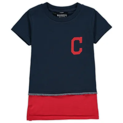 Robe t-shirt durable Cleveland Indians pour tout-petit Refried Apparel fille