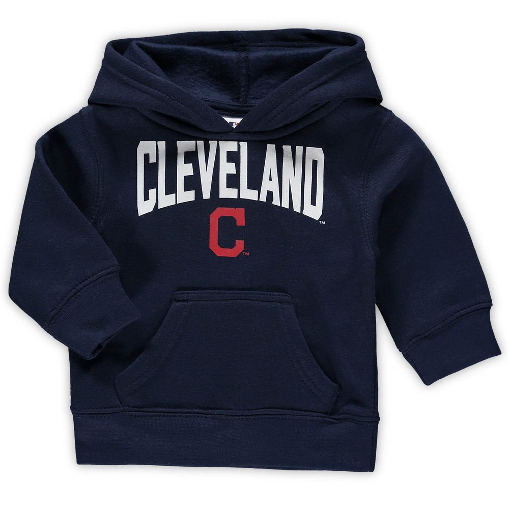 Infant Navy/Heathered Gray Cleveland Indians Fan Flare Fleece Hoodie and Pants Set