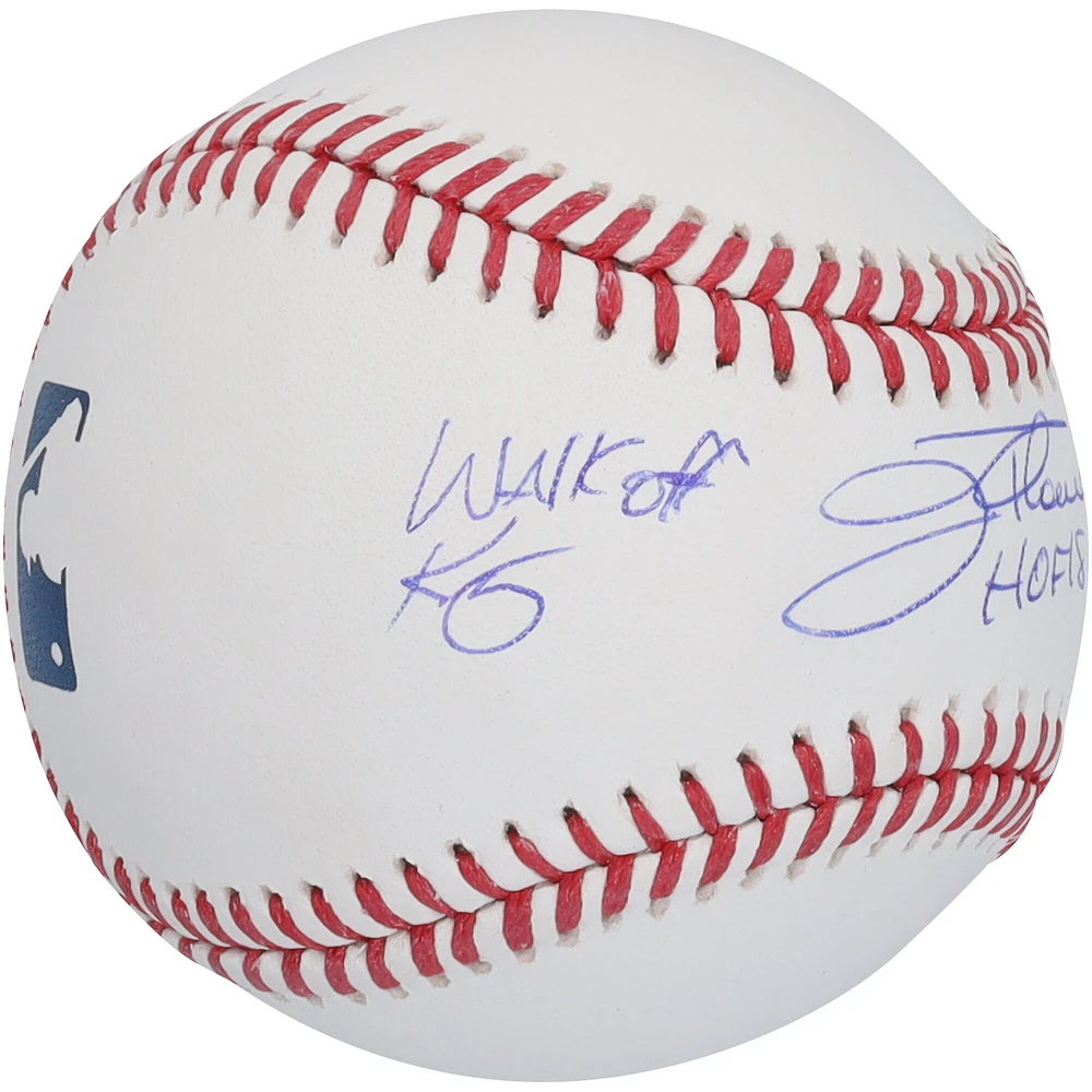 Balle de baseball autographiée par Jim Thome des Cleveland Indians avec inscriptions multiples - Édition limitée à 25 exemplaires