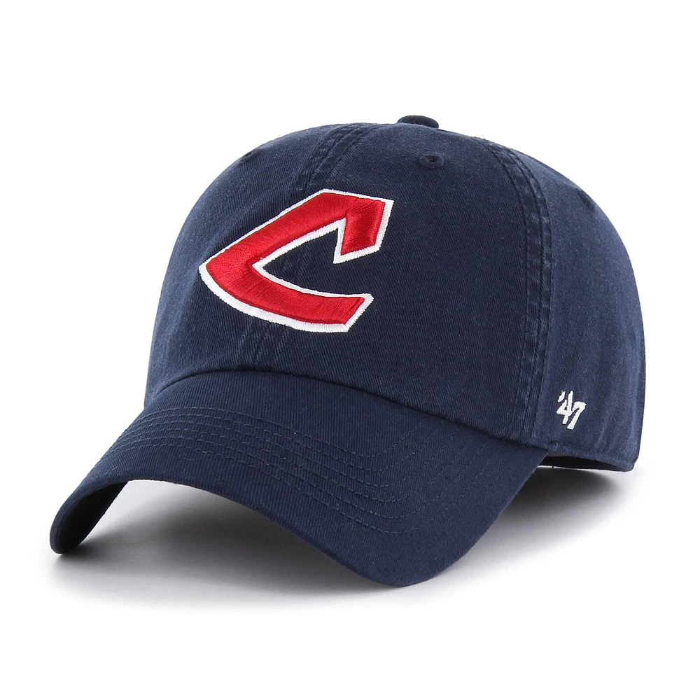 Casquette ajustée Franchise de la collection Cooperstown des Indians Cleveland '47 bleu marine pour homme