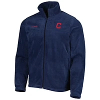 Men's Columbia Navy Cleveland Indians Steens Mountain Full-Zip Jacket