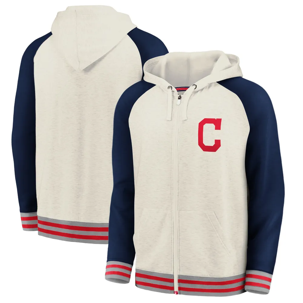 Fanatics Women's Heathered Navy, White Cleveland Indians Two-Toned