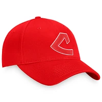 Men's Fanatics Branded Red Cleveland Indians Cooperstown Collection Core Adjustable Hat