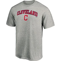 Men's Fanatics Heathered Gray Cleveland Indians Heart & Soul T-Shirt