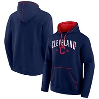 Sweat à capuche Fanatics pour hommes, bleu marine/rouge, Cleveland Indians Ultimate Champion Logo