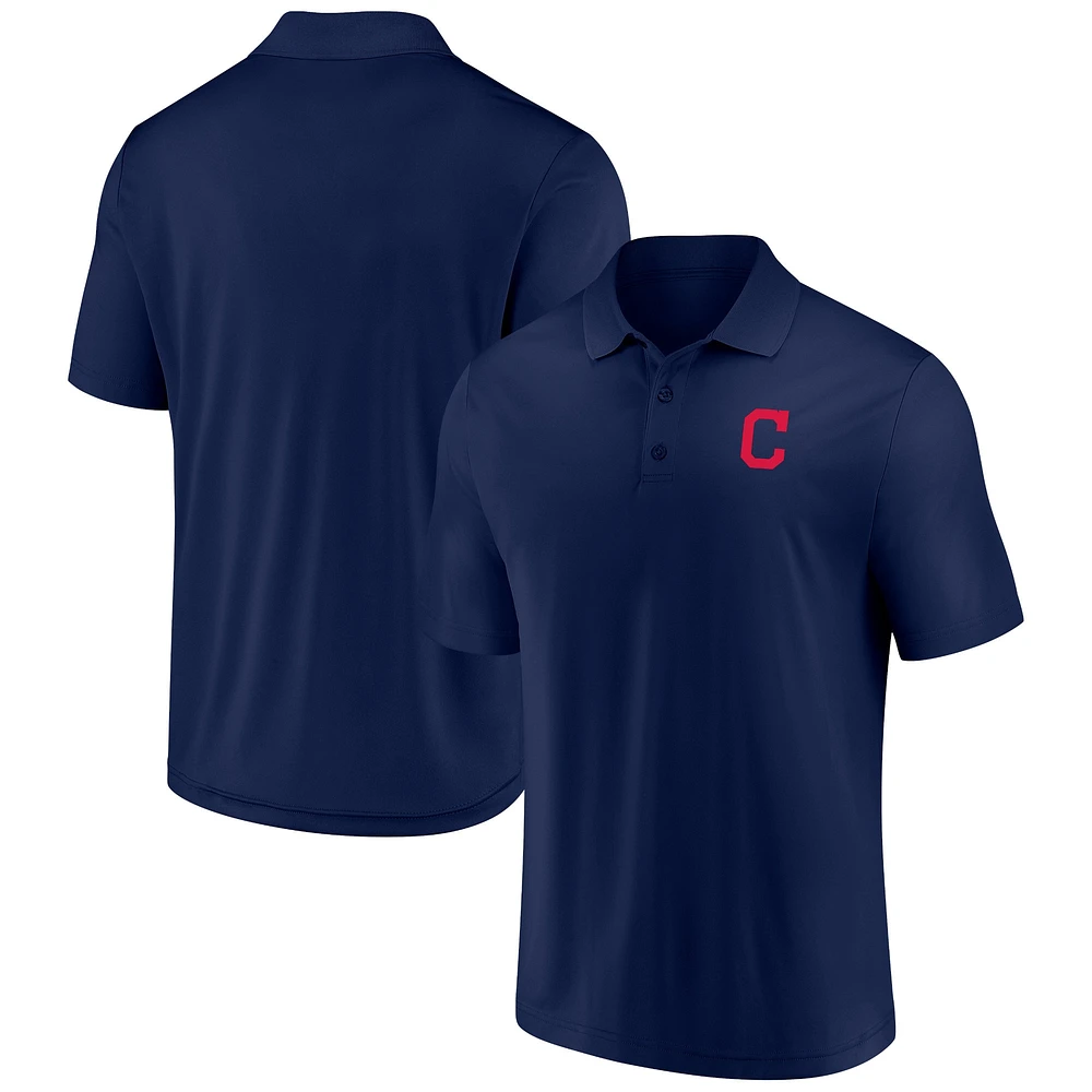 Polo Fanatics bleu marine pour hommes, Indians de Cleveland, série victoires