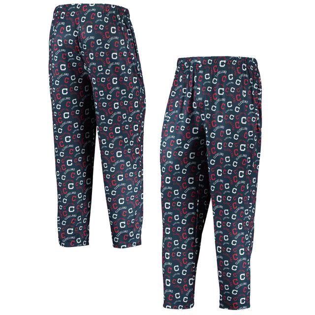 Pantalon de pyjama FOCO Navy Indians Cleveland Cooperstown pour homme