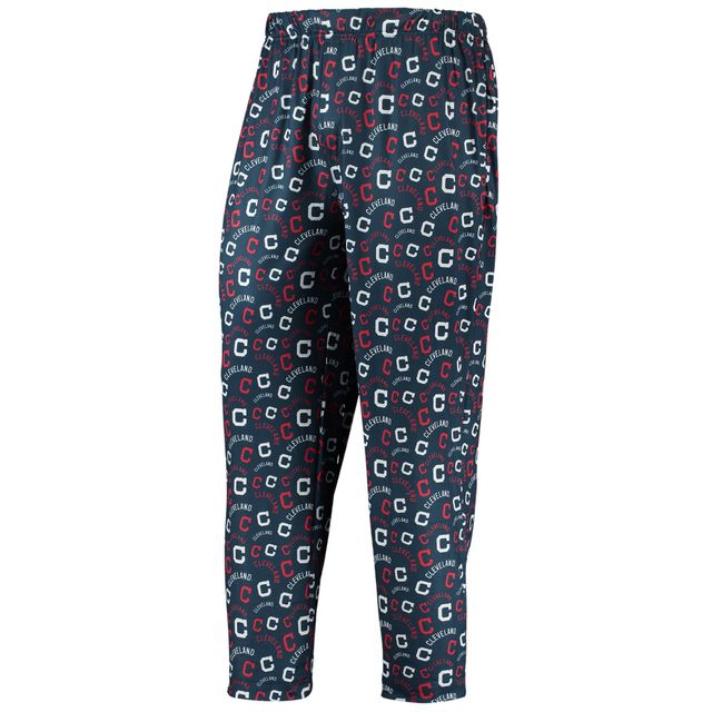 Pantalon de pyjama FOCO Navy Indians Cleveland Cooperstown pour homme