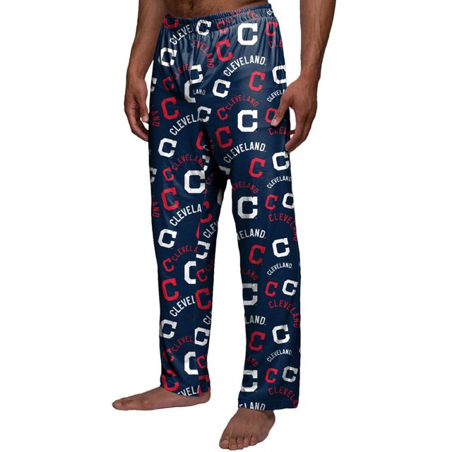 Pantalon de pyjama FOCO Navy Indians Cleveland Cooperstown pour homme