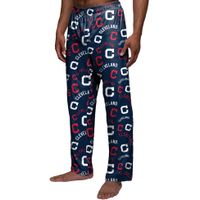 Men's FOCO Navy Cleveland Indians Cooperstown Collection Repeat Pajama Pants