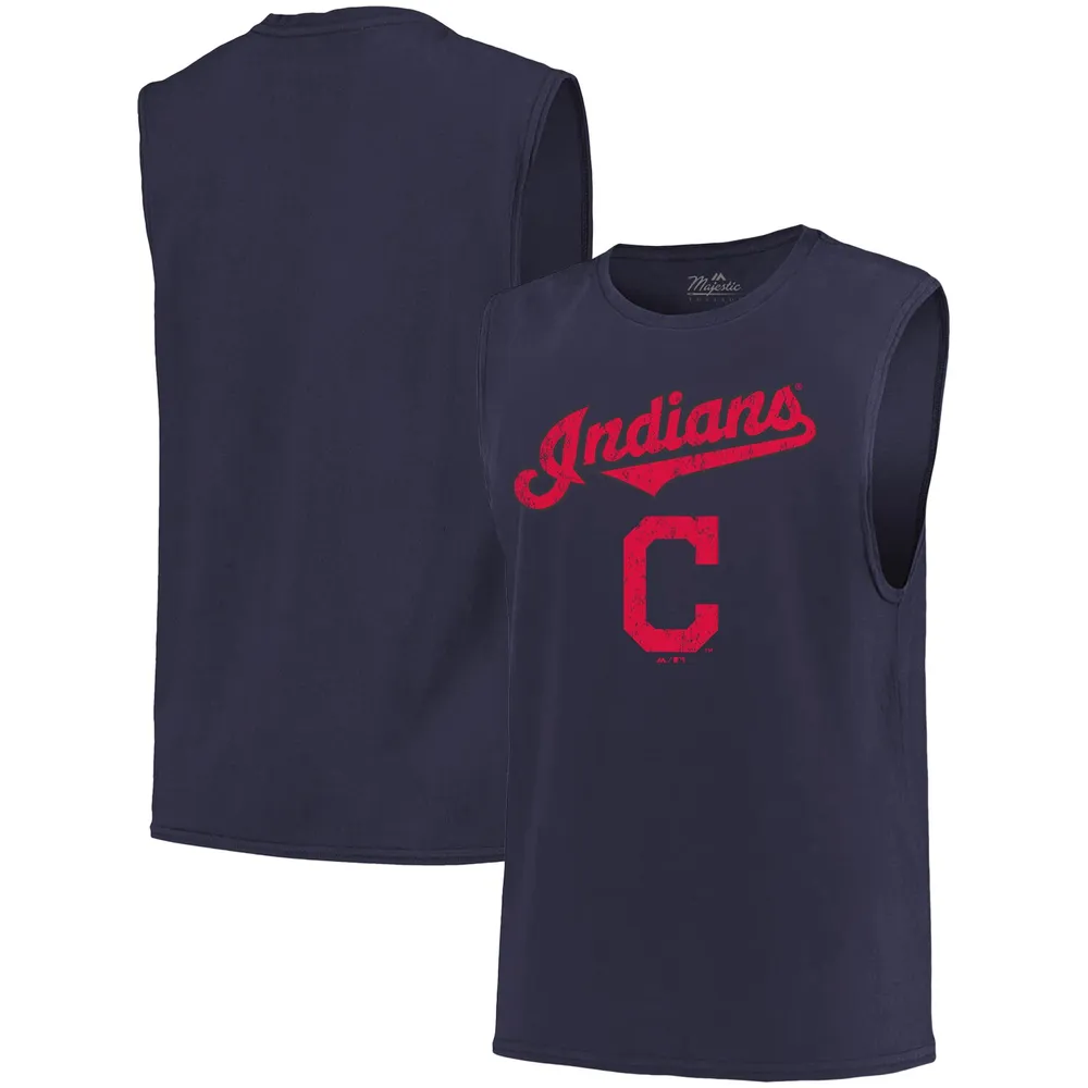 Majestic, Shirts & Tops, Cleveland Indians Majestic Teeshirt Size Youth  Large