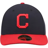 Cleveland Indians New Era Authentic Collection On-Field 59FIFTY Fitted Hat - Navy/Red 7 3/8