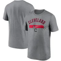 Cleveland Indians Nike Team Large Logo Legend Performance T-Shirt - Gray