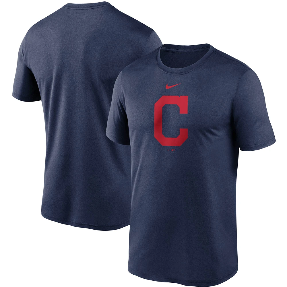 T-shirt Nike Performance Cleveland Indians Large Logo Legend pour homme - Bleu marine