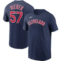 Shane Bieber Cleveland Indians Nike Name & Number Player T-Shirt - Navy