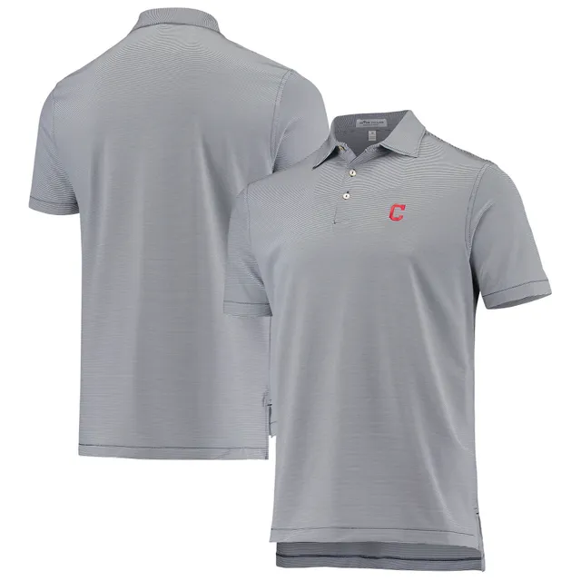 Cleveland Indians Antiqua Quest Blue Polo Medium