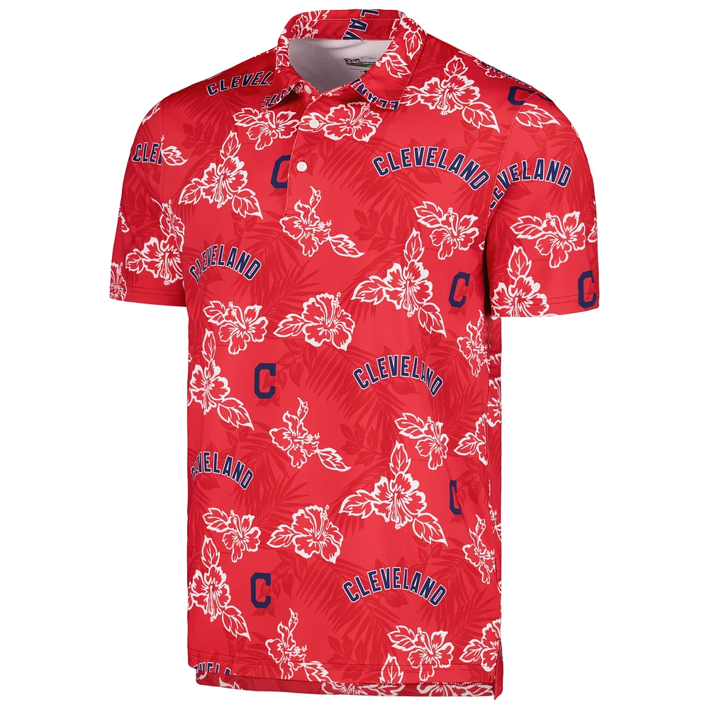 Polo Performance Reyn Spooner pour homme rouge Cleveland Guardians