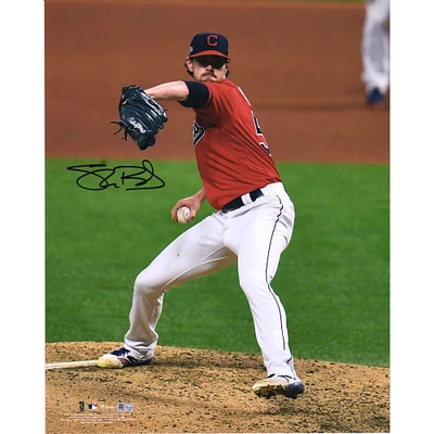 Shane Bieber Cleveland Indians Autographed 16" x 20" Pitching Photograph
