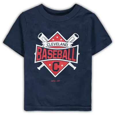 Cleveland Indians Toddler Diamond Bats T-Shirt - Navy