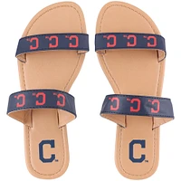 Women's Cleveland Indians Double-Strap Sandals